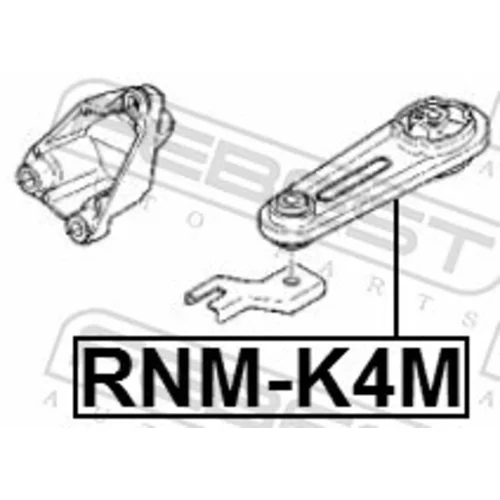 Uloženie motora RNM-K4M /FEBEST/ - obr. 1
