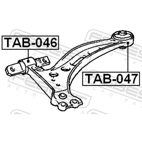 Uloženie riadenia TAB-047 /FEBEST/ - obr. 1