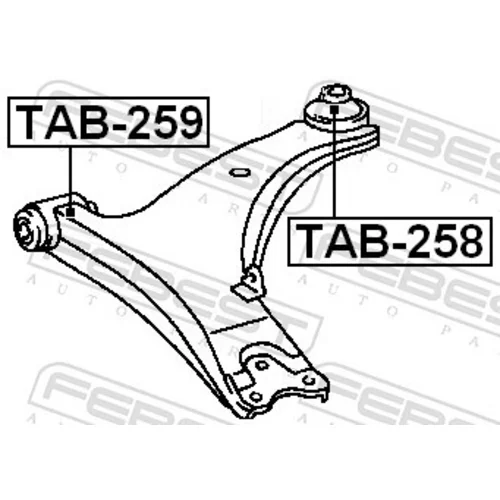 Uloženie riadenia TAB-259 /FEBEST/ - obr. 1