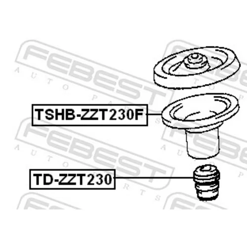 Doraz odpruženia TD-ZZT230 /FEBEST/ - obr. 1