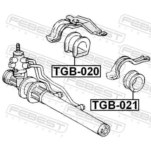 Uloženie prevodovky riadenia TGB-020 /FEBEST/ - obr. 1