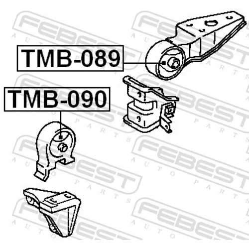 Uloženie motora TMB-089 /FEBEST/ - obr. 1