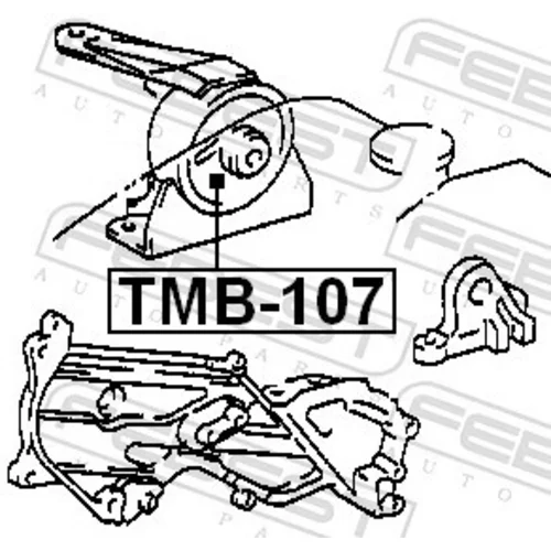 Uloženie motora TMB-107 /FEBEST/ - obr. 1