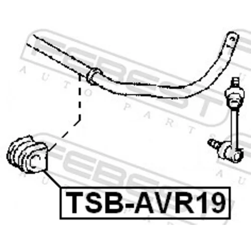Uloženie priečneho stabilizátora TSB-AVR19 /FEBEST/ - obr. 1