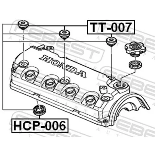 Puzdro veka hlavy valcov TT-007 /FEBEST/ - obr. 1
