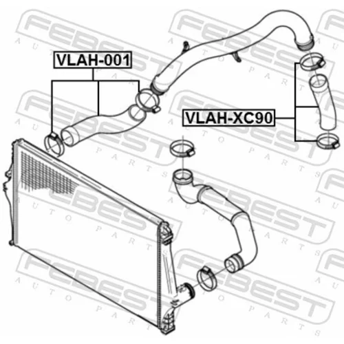 Hadica chladenia VLAH-001 /FEBEST/ - obr. 1