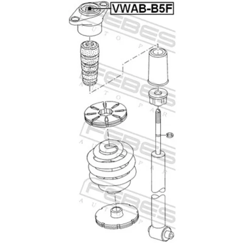 Remenica alternátora VWAB-B5F /FEBEST/ - obr. 1