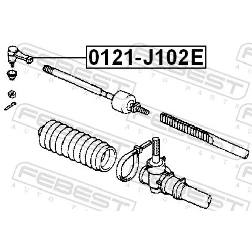 Hlava/čap spojovacej tyče riadenia 0121-J102E /FEBEST/ - obr. 1