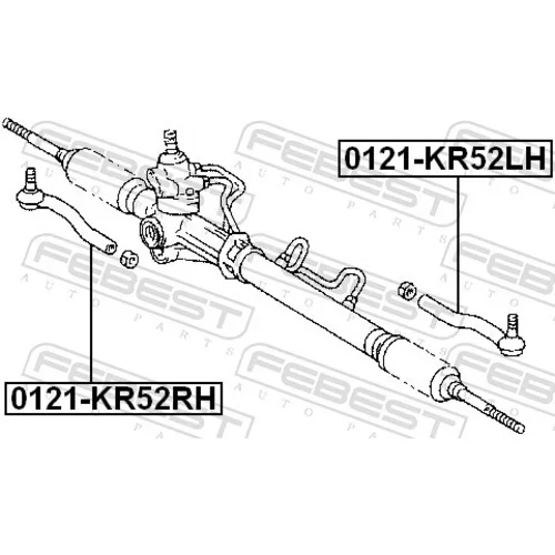 Hlava/čap spojovacej tyče riadenia 0121-KR52RH /FEBEST/ - obr. 1