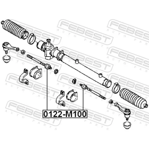 Axiálny čap tiahla riadenia 0122-M100 /FEBEST/ - obr. 1