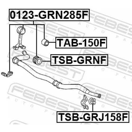Tyč/Vzpera stabilizátora 0123-GRN285F /FEBEST/ - obr. 1