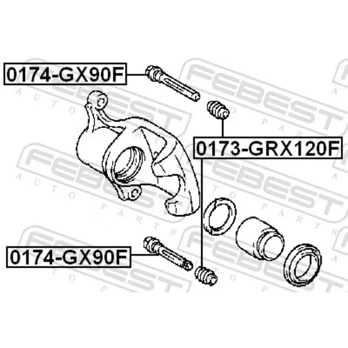 Vodiaci čap brzdového strmeňa 0174-GX90F /FEBEST/ - obr. 1