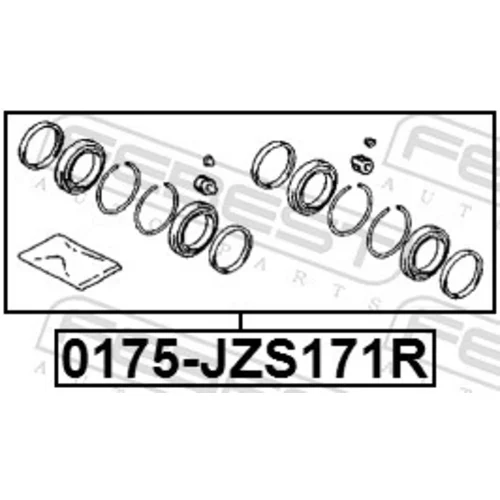 Opravná sada brzdového strmeňa 0175-JZS171R /FEBEST/ - obr. 1