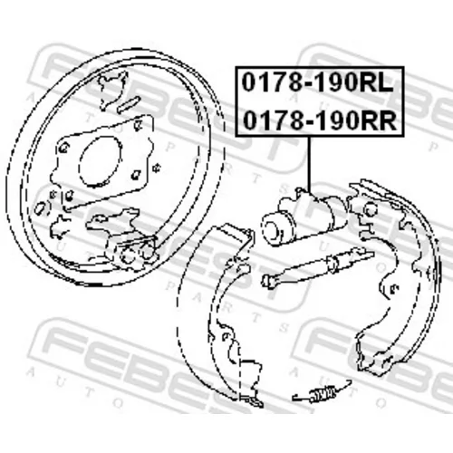 Brzdový valček kolesa 0178-190RL /FEBEST/ - obr. 1