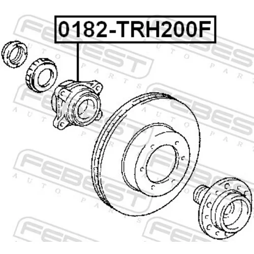 Náboj kolesa 0182-TRH200F /FEBEST/ - obr. 1