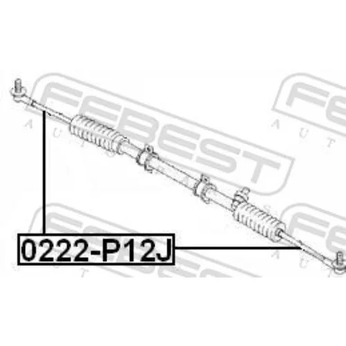 Axiálny čap tiahla riadenia 0222-P12J /FEBEST/ - obr. 1