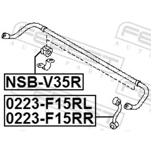 Tyč/Vzpera stabilizátora 0223-F15RL /FEBEST/ - obr. 1