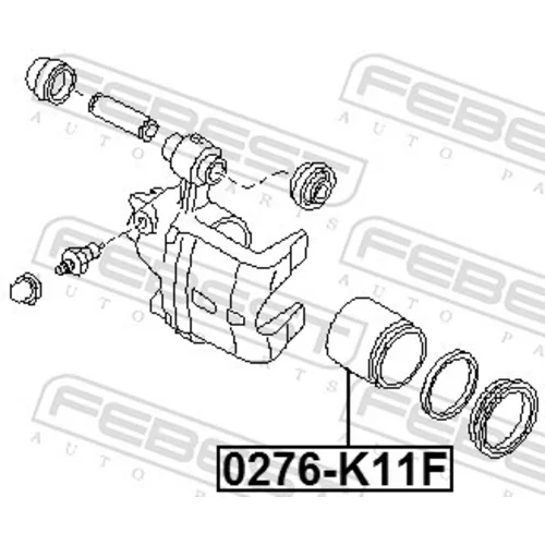 Piest brzdového strmeňa 0276-K11F /FEBEST/ - obr. 1