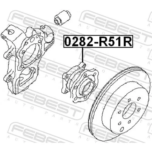 Náboj kolesa 0282-R51R /FEBEST/ - obr. 1