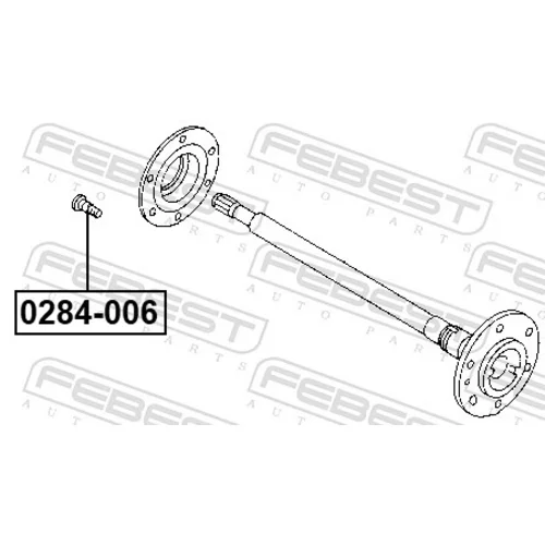 Čap kolesa 0284-006 /FEBEST/ - obr. 1
