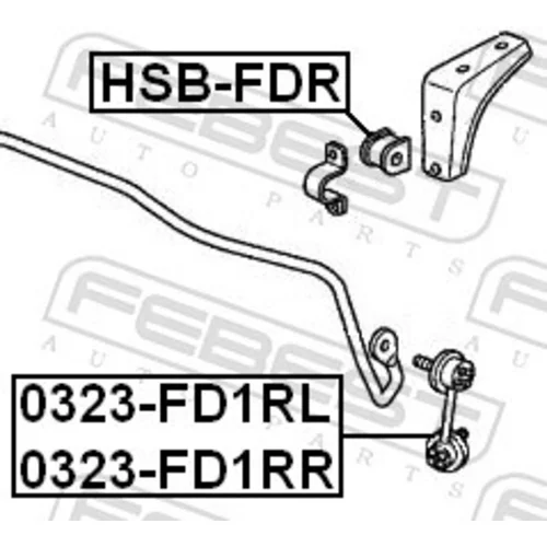 Tyč/Vzpera stabilizátora 0323-FD1RR /FEBEST/ - obr. 1