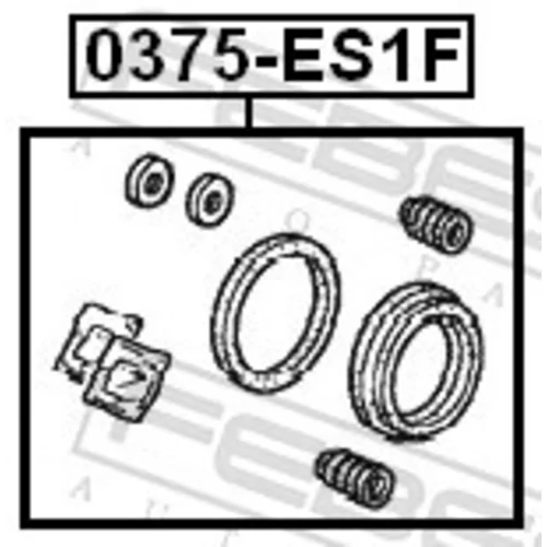 Opravná sada brzdového strmeňa 0375-ES1F /FEBEST/ - obr. 1
