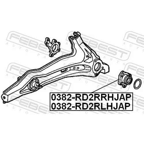 Náboj kolesa 0382-RD2RRHJAP /FEBEST/ - obr. 1