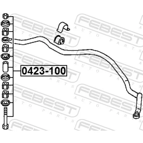 Tyč/Vzpera stabilizátora 0423-100 /FEBEST/ - obr. 1