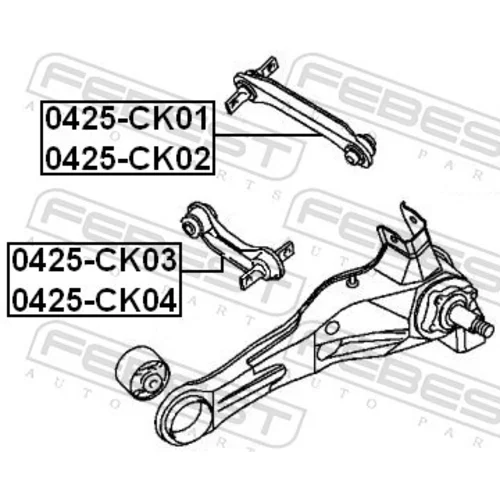 Rameno zavesenia kolies 0425-CK04 /FEBEST/ - obr. 1