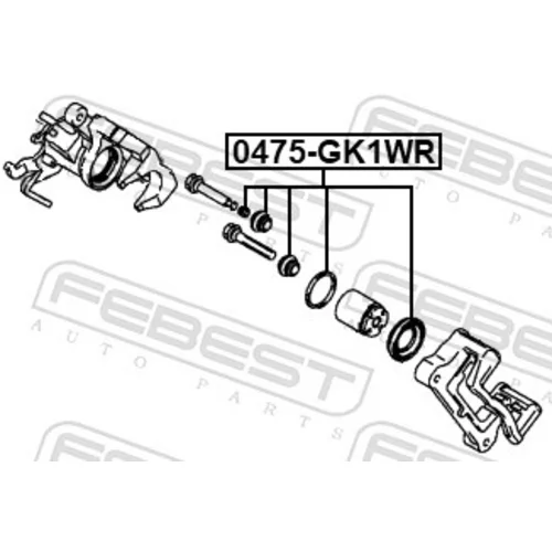 Opravná sada brzdového strmeňa 0475-GK1WR /FEBEST/ - obr. 1