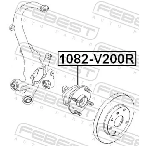 Náboj kolesa 1082-V200R /FEBEST/ - obr. 1