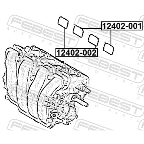 Tesnenie kolena sac. potrubia 12402-001 /FEBEST/ - obr. 1