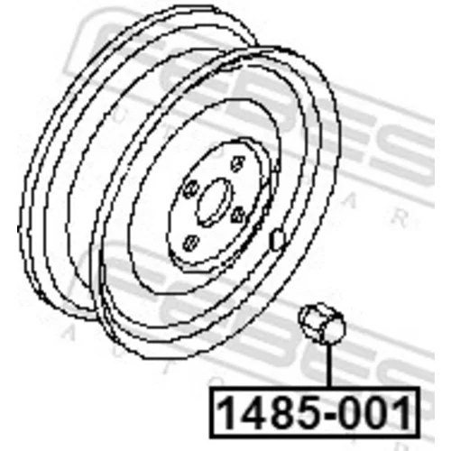 Matica kolesa 1485-001 /FEBEST/ - obr. 1