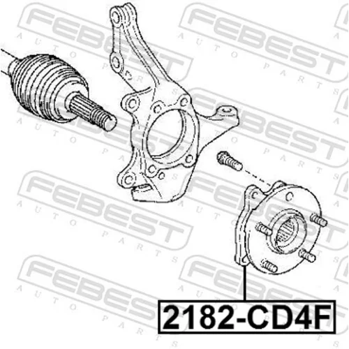 Náboj kolesa 2182-CD4F /FEBEST/ - obr. 1