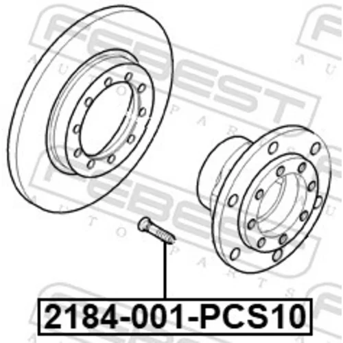 Čap kolesa 2184-001-PCS10 /FEBEST/ - obr. 1