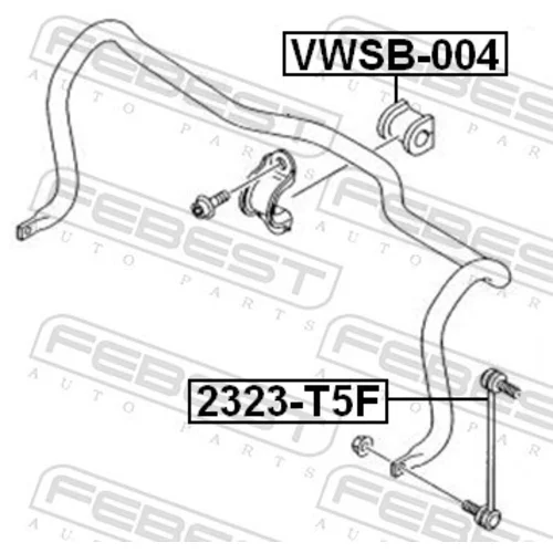 Tyč/Vzpera stabilizátora 2323-T5F /FEBEST/ - obr. 1