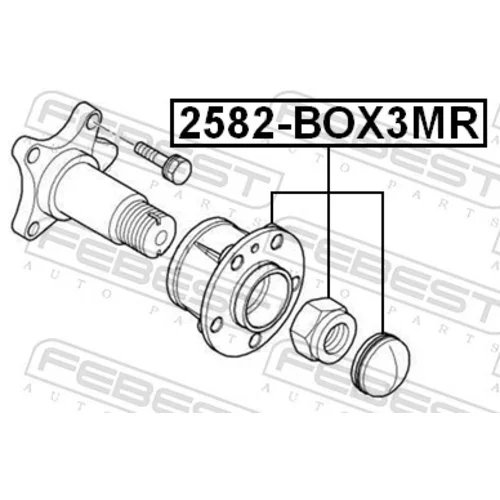 Náboj kolesa 2582-BOX3MR /FEBEST/ - obr. 1