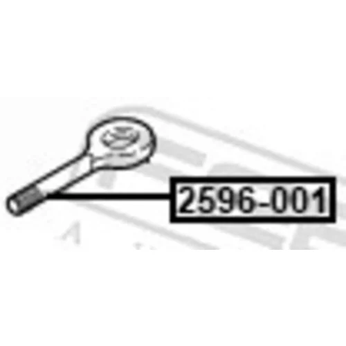 Vlečný hák 2596-001 /FEBEST/ - obr. 1