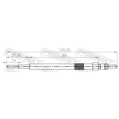 Žeraviaca sviečka 27642-002 /FEBEST/ - obr. 1