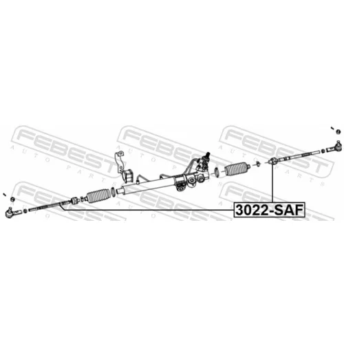 Axiálny čap tiahla riadenia 3022-SAF /FEBEST/ - obr. 1