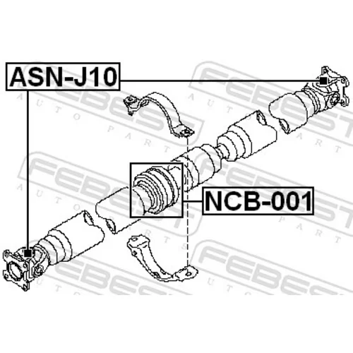 Kĺbový hriadeľ ASN-J10 /FEBEST/ - obr. 1