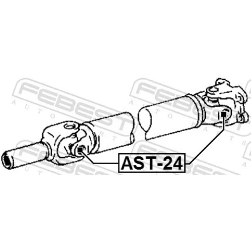 Kĺbový hriadeľ AST-24 /FEBEST/ - obr. 1