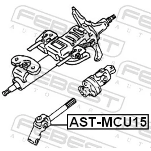 Hriadeľ riadenia AST-MCU15 /FEBEST/ - obr. 1