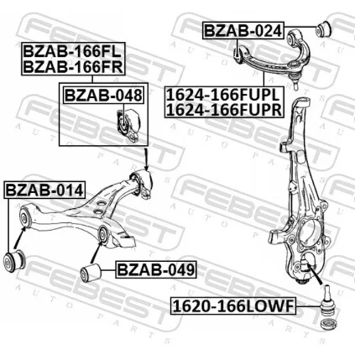 Uloženie riadenia BZAB-024 /FEBEST/ - obr. 1