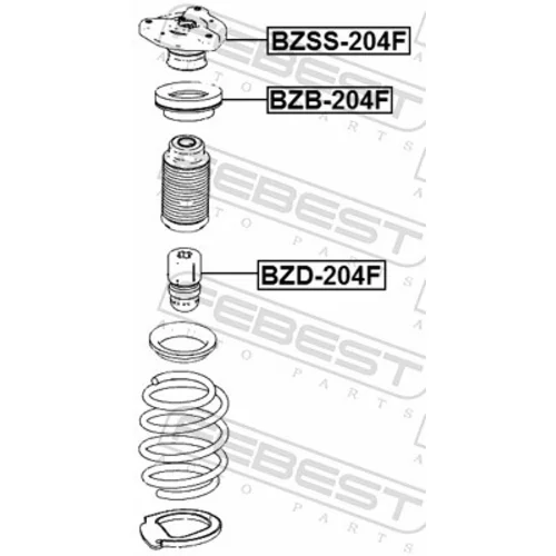 Doraz odpruženia BZD-204F /FEBEST/ - obr. 1