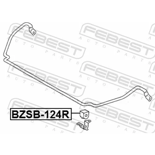 Uloženie priečneho stabilizátora BZSB-124R /FEBEST/ - obr. 1