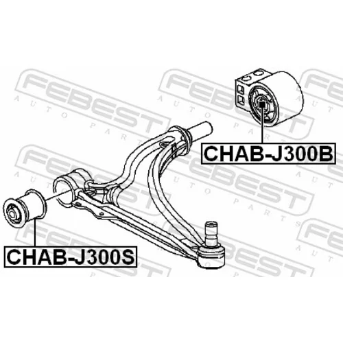 Uloženie riadenia CHAB-J300S /FEBEST/ - obr. 1