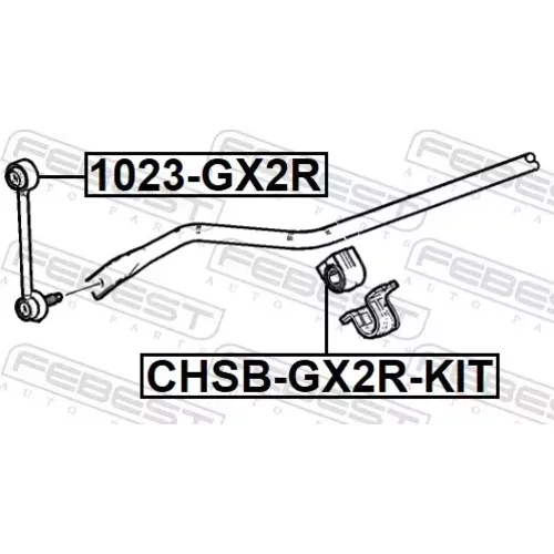Opravná sada uloženia stabilizátora CHSB-GX2R-KIT /FEBEST/ - obr. 1