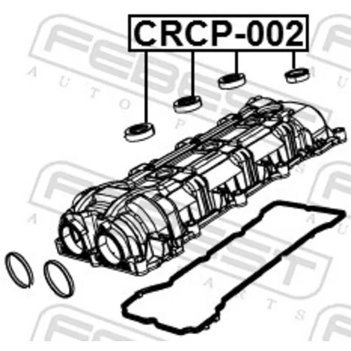 Tesniaci krúžok otvoru pre zap.sviečku CRCP-002 /FEBEST/ - obr. 1