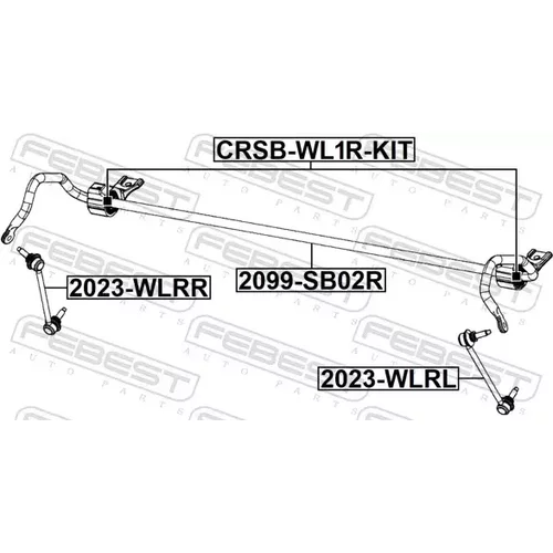 Opravná sada uloženia stabilizátora CRSB-WL1R-KIT /FEBEST/ - obr. 1